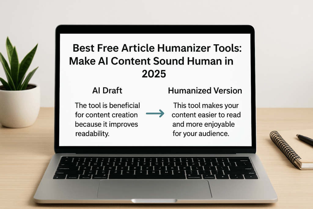 Best Free Article Humanizer Tools: Make AI Content Sound Human in 2025