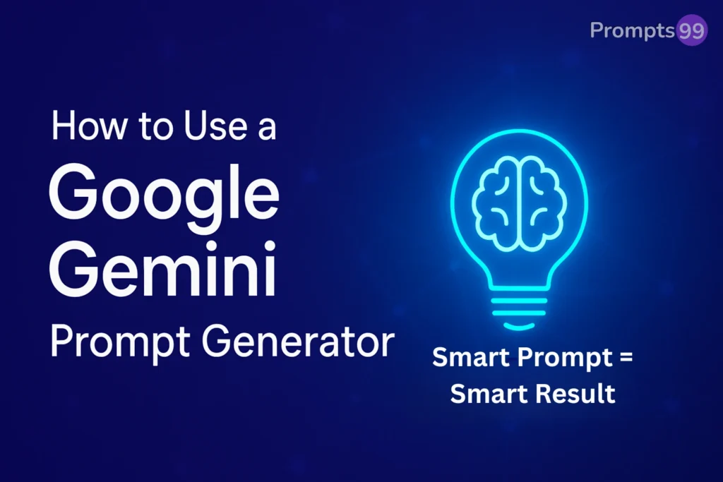How to Use a Google Gemini Prompt Generator – Smart Prompts = Smarter Results
