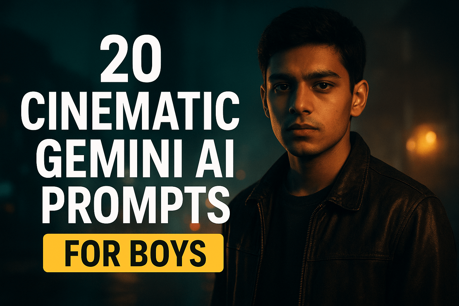 20 Stunning Cinematic Prompts for Gemini AI (Boy Edition)